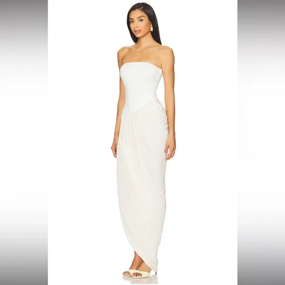 Camila Coelho Hayes Midi Dress in Bone, xs - Picture 3 of 4